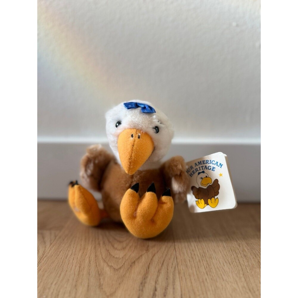 Vintage 1986 R. Dakin & Co. Our American Heritage Bald Eagle Plush